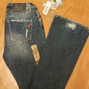 Sheryl Crow Boot Cut FAIRFAX Sexy Denim Jeans Sz 2 26" X 32" $68 Retail